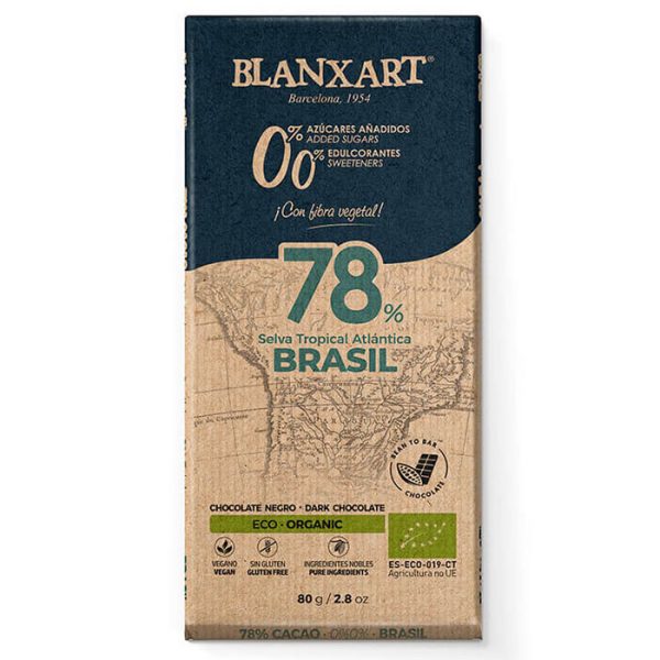 Chocolate 78% Brasil SAASE 80g ECO