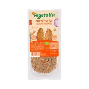 VEGEBURGER SEITAN Y ZANAHORIA BIO CCPAE 160g