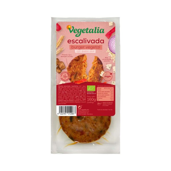 VEGEBURGUER DE ESCALIVADA Y QUESO AZUL BIO CCPAE 160g